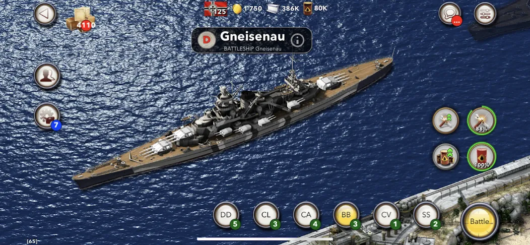 Скачать Navy Field: Online Sea Battles на Андроид — Безлимитные ресурсы и усиленный флот — скриншот 2