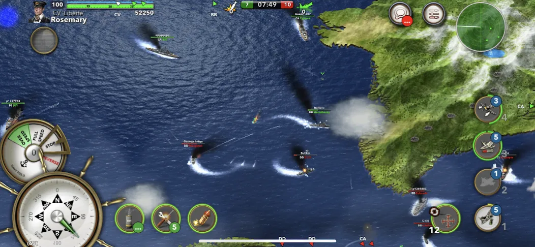 Скачать Navy Field: Online Sea Battles на Андроид — Безлимитные ресурсы и усиленный флот — скриншот 4