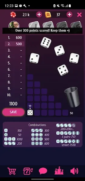 Скачать Farkle Pro - 10000 dice game на телефон — Безлимитные броски и очки — скриншот 2 Скачать Farkle Pro - 10000 dice game на телефон — Безлимитные броски и очки — скриншот 2