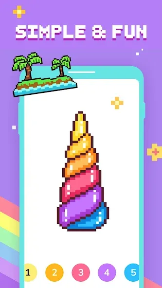 Paint by Number - Pixel Art MOD — Без рекламы и все раскраски открыты на Андроид — скриншот 2