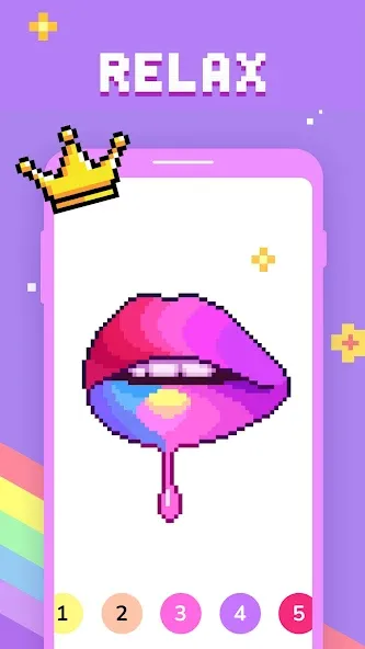 Paint by Number - Pixel Art MOD — Без рекламы и все раскраски открыты на Андроид — скриншот 4