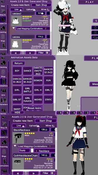 Скачать взлом SchoolGirl AI 3D Anime Sandbox на Андроид — Открыты все возможности игры — скриншот 4