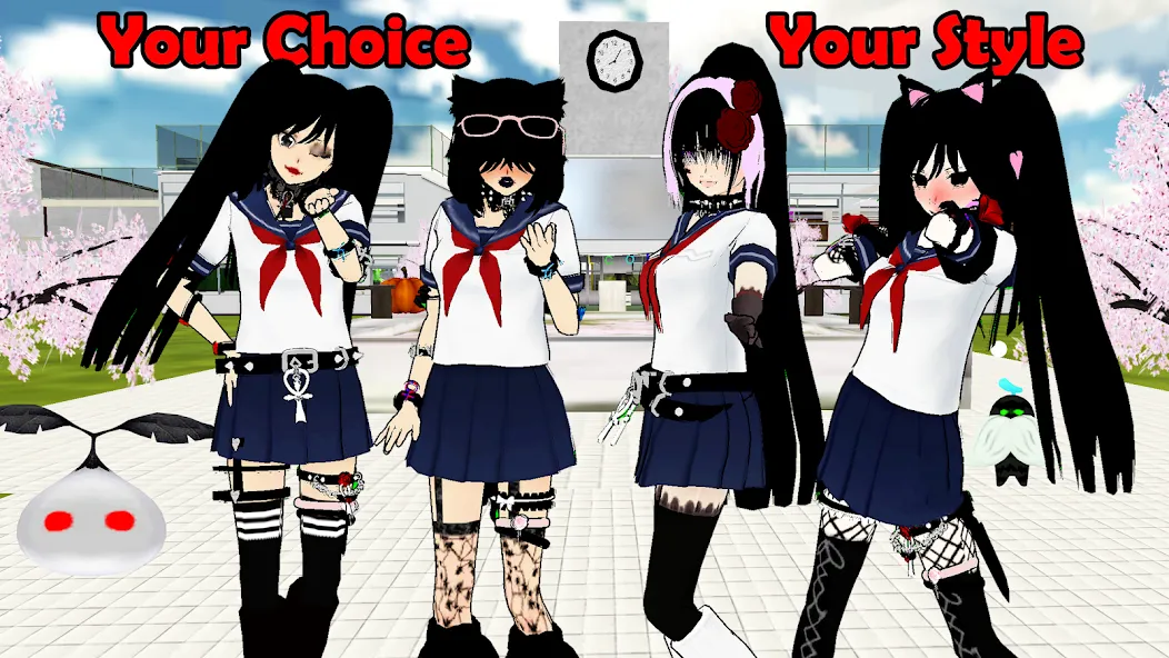 Скачать взлом SchoolGirl AI 3D Anime Sandbox на Андроид — Открыты все возможности игры — скриншот 5