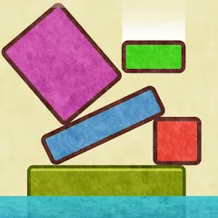 Скачать Drop Stack Block Stacking Game (Мод: Без рекламы и бесконечные блоки) на Андроид