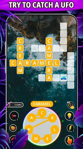 Word connect: word search game — Взломанная версия (Безлимитные подсказки и монеты) — скриншот 1