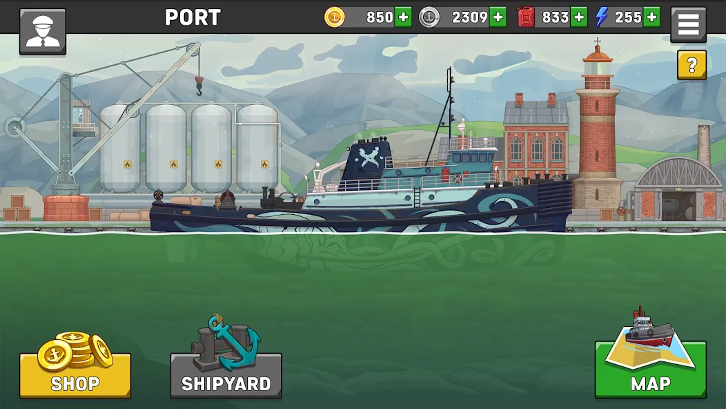 Ship Simulator: Boat Game MOD APK — Безлимитные деньги и топливо — скриншот 1
