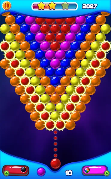 Скачать Bubble Shooter 2 на Android — Безлимитные монеты и жизни — скриншот 3