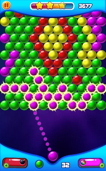 Скачать Bubble Shooter 2 на Android — Безлимитные монеты и жизни — скриншот 4