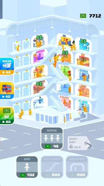Shopping Mania Mod APK Безлимитные деньги и всё открыто — Скачать на Андроид — скриншот 1