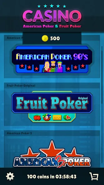Скачать American Poker 90's Casino на телефон — Безлимитные фишки и бонусы — скриншот 1 Скачать American Poker 90's Casino на телефон — Безлимитные фишки и бонусы — скриншот 1