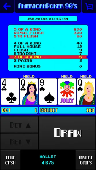 Скачать American Poker 90's Casino на телефон — Безлимитные фишки и бонусы — скриншот 2 Скачать American Poker 90's Casino на телефон — Безлимитные фишки и бонусы — скриншот 2