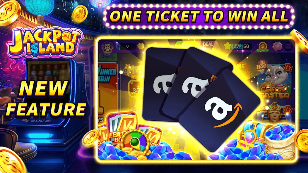 Скачать Jackpot Island - Slots Machine с модом — Безлимитные монеты и бонусы — скриншот 3