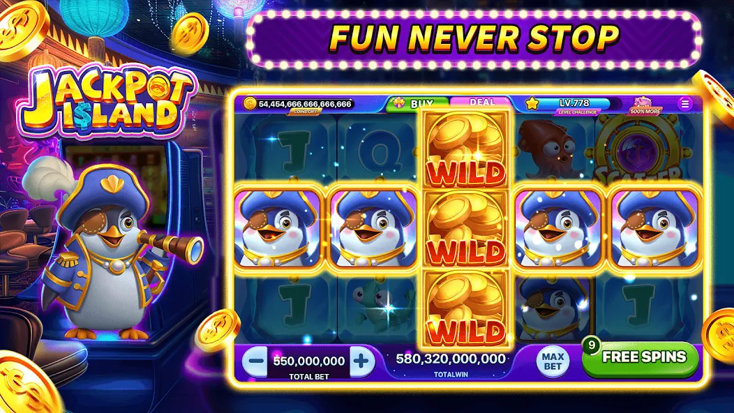 Скачать Jackpot Island - Slots Machine с модом — Безлимитные монеты и бонусы — скриншот 4