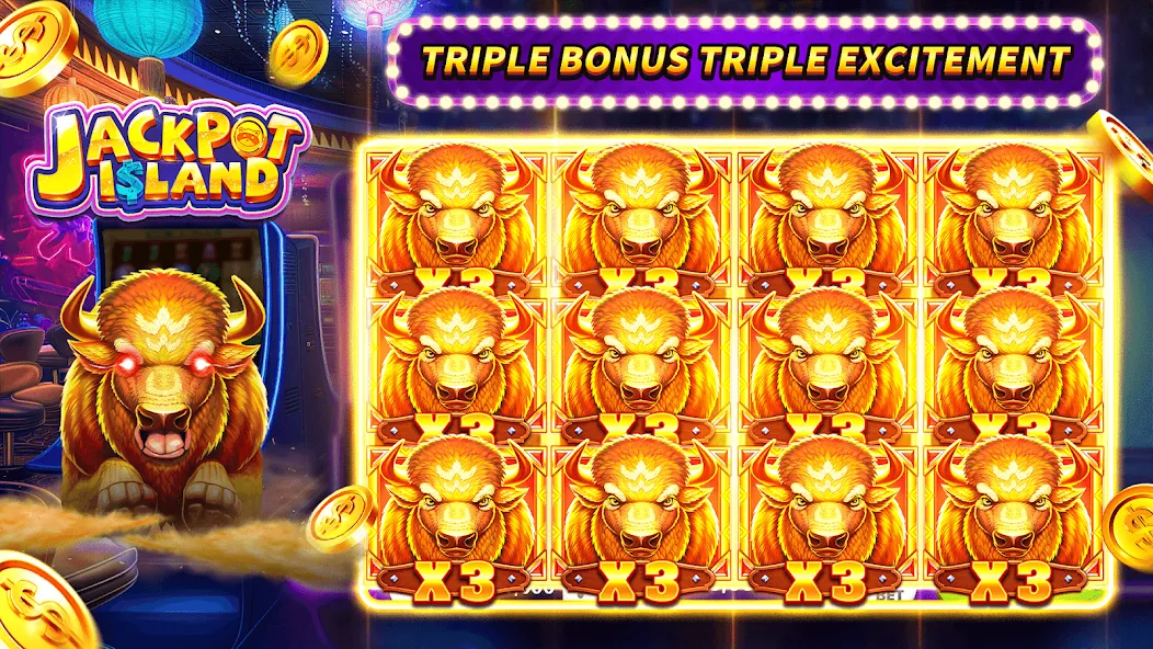 Скачать Jackpot Island - Slots Machine с модом — Безлимитные монеты и бонусы — скриншот 5