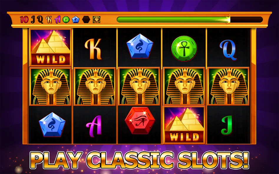 Скачать Slots - casino slot machines (Мод: Безлимитные монеты и бонусы) на Андроид — скриншот 2