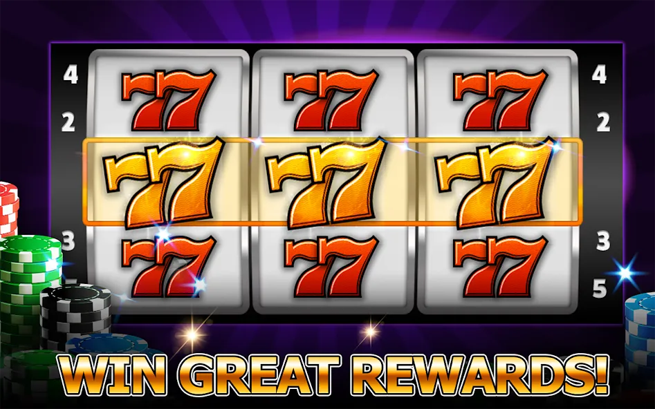 Скачать Slots - casino slot machines (Мод: Безлимитные монеты и бонусы) на Андроид — скриншот 3