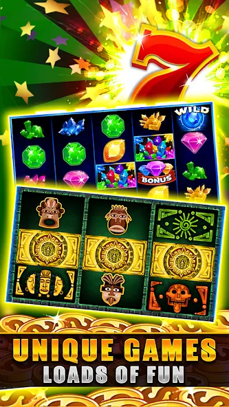 Golden Slots: Casino games — Взломанная версия (Безлимитные монеты и джекпоты) — скриншот 1