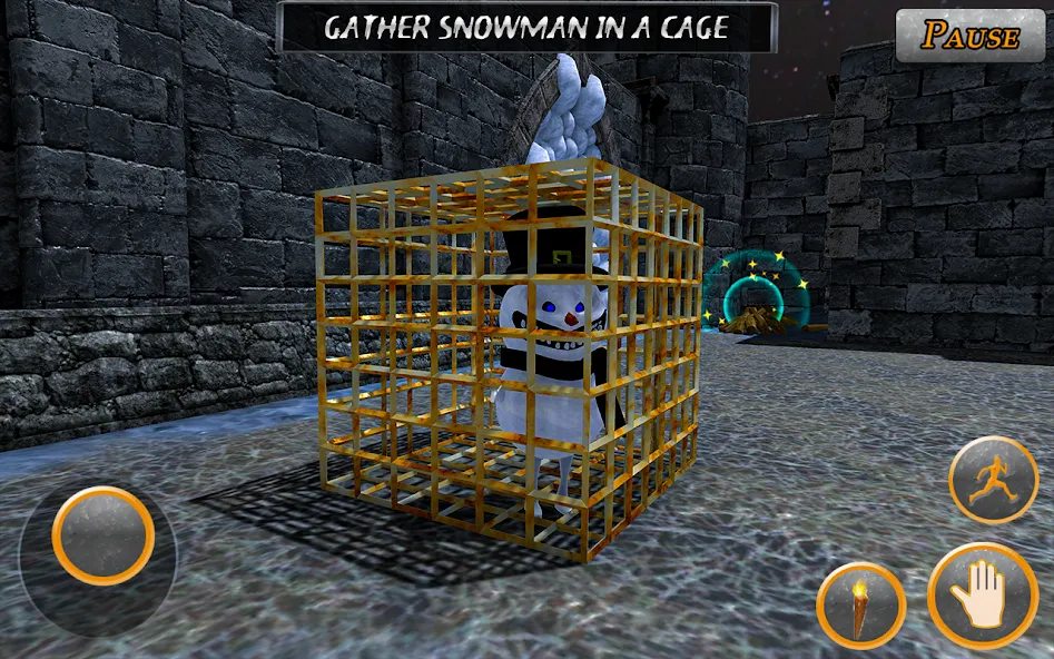 Скачать Evil Scary Snowman Games 3d — Модификация Безлимитные монеты и открытые уровни — скриншот 3