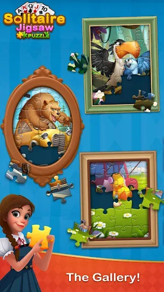 Solitaire Jigsaw Puzzle — Безлимитные подсказки и открыты пазлы — скриншот 4