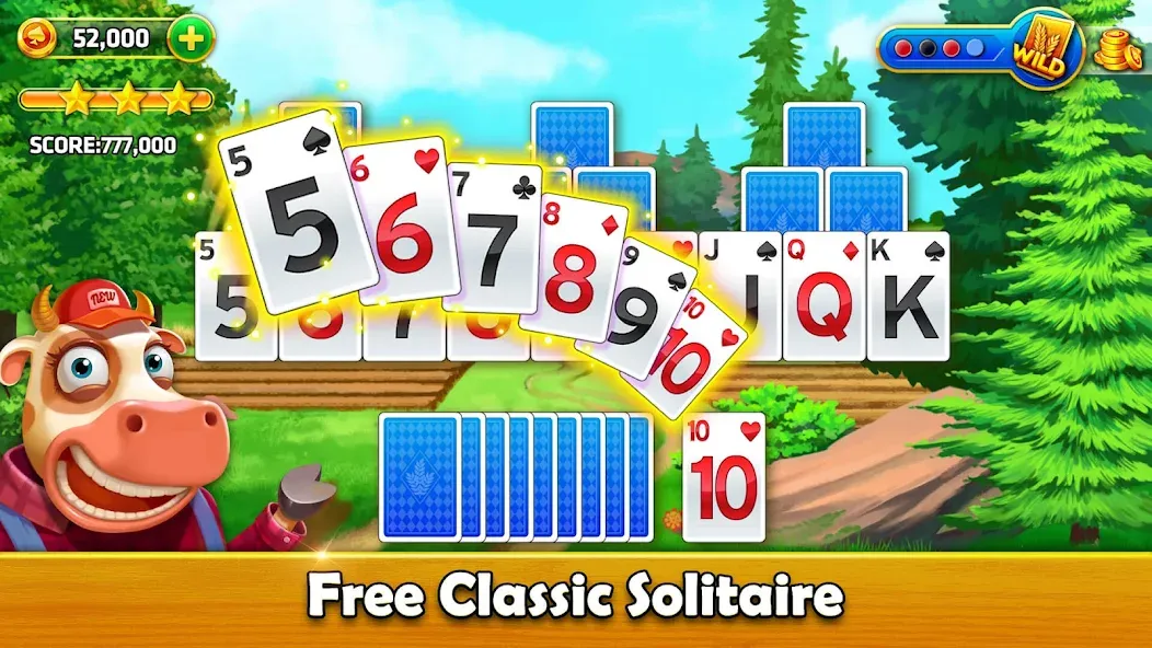 Скачать Solitaire Tripeaks - Farm Trip на Андроид — Безлимитные монеты и все уровни — скриншот 5