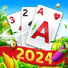 Скачать Solitaire Tripeaks - Farm Trip на Андроид — Безлимитные монеты и все уровни