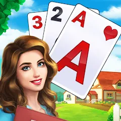 Скачать Tripeaks Solitaire - Home Town на Android — Безлимитные монеты и подсказки