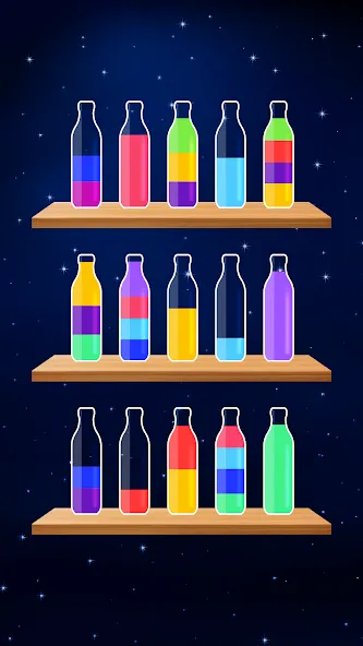 Water Sort Puzzle - Color Game MOD APK — Подсказки и отмена ходов без ограничений — скриншот 5