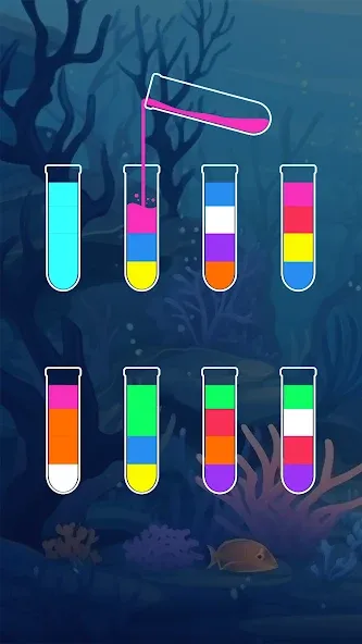 Скачать SortPuz™: Water Sort Puzzle на телефон — Без рекламы и все уровни открыты — скриншот 2 Скачать SortPuz™: Water Sort Puzzle на телефон — Без рекламы и все уровни открыты — скриншот 2