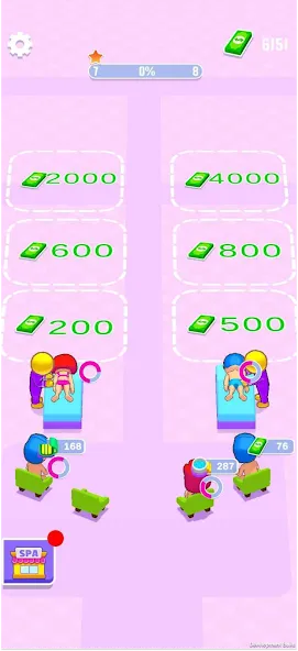 Скачать IDLE Spa Salon - 3D Arcade — Безлимитные деньги и все услуги открыты — скриншот 4