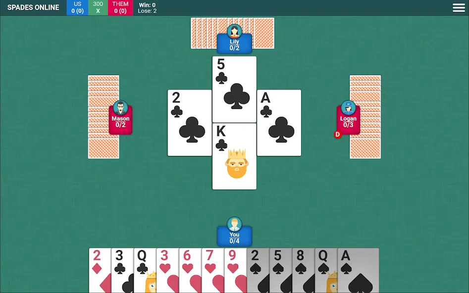 Spades Card Game — Взломанная версия (Без рекламы и много монет) — скриншот 5