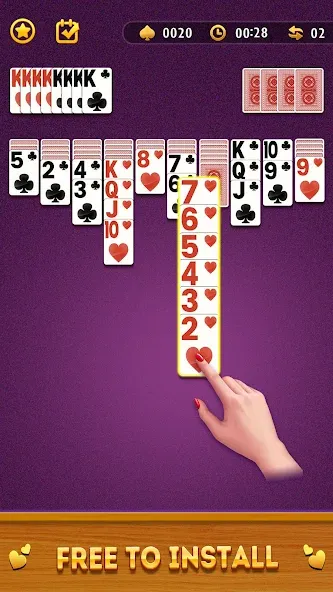 Spider Solitaire Card Game — Взломанная версия (Без рекламы и все карты открыты) — скриншот 2
