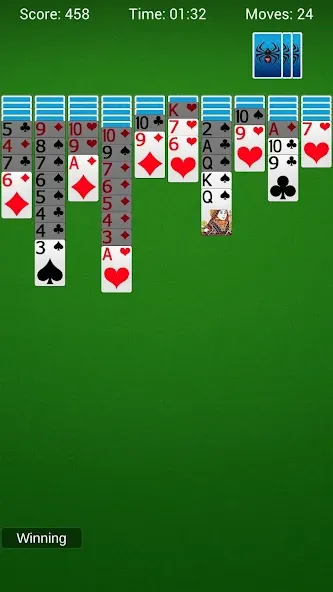 Spider Solitaire - Card Games — Без рекламы и все масти открыты — скриншот 3
