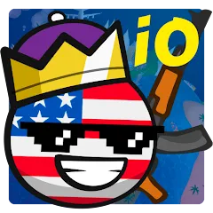 Скачать Country Balls Io: Battle Arena на Андроид — Безлимитные деньги и усиленные персонажи