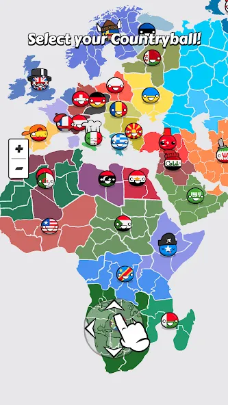 Скачать Country Balls: World War — Последняя версия (Безлимитные ресурсы и усиленная армия) — скриншот 1