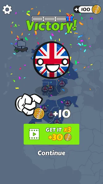 Скачать Country Balls: World War — Последняя версия (Безлимитные ресурсы и усиленная армия) — скриншот 5