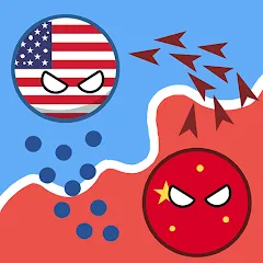 Скачать Country Balls: World War — Последняя версия (Безлимитные ресурсы и усиленная армия)