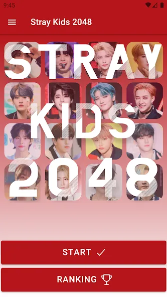 Взломанная Stray Kids 2048 Game на Андроид — Разблокированы все участники и режимы — скриншот 2
