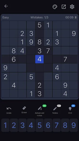 Sudoku - Classic Sudoku Puzzle — Взломанная версия (Без рекламы и без ограничений) — скриншот 2