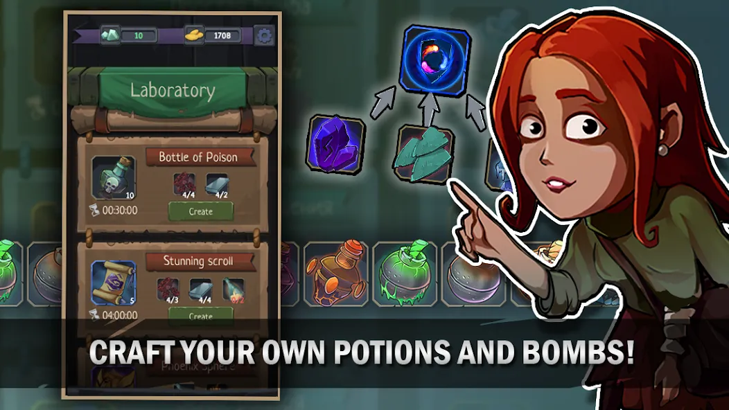 Order of Fate - Roguelike RPG MOD APK — Безлимитные ресурсы и усиленные герои — скриншот 3