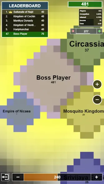Territorial.io MOD — Безлимитная территория и быстрый захват на Андроид — скриншот 2