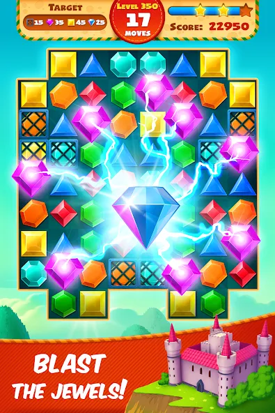 Скачать Jewel Empire : Quest & Match 3 — Последняя версия (Безлимитные монеты и жизни) — скриншот 4