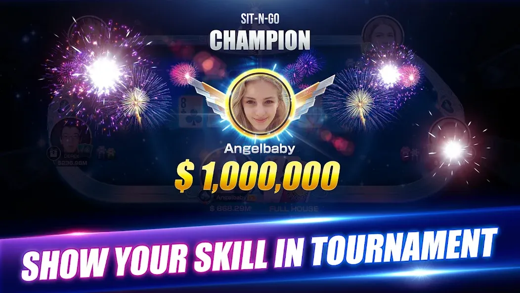Взлом Winning Poker™ - Texas Holdem — Безлимитные фишки и всё открыто — скриншот 3
