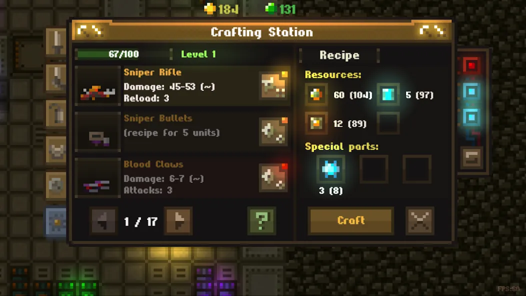 Скачать Caves (Roguelike] на Андроид — Бессмертие и бесконечные ресурсы — скриншот 5