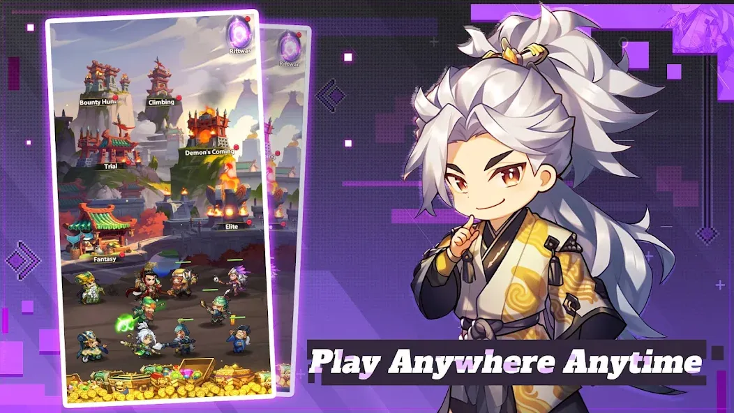 Mini Heroes: Summoners War на Андроид — Мод Безлимитные деньги и алмазы — скриншот 1