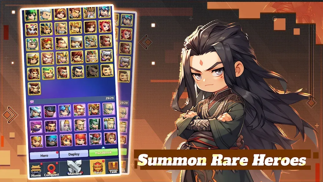 Mini Heroes: Summoners War на Андроид — Мод Безлимитные деньги и алмазы — скриншот 2