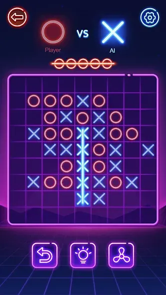 Скачать взломанную Tic Tac Toe 2 Player: XOXO — Без рекламы и все режимы открыты — скриншот 4