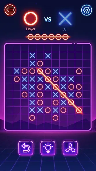 Скачать взломанную Tic Tac Toe 2 Player: XOXO — Без рекламы и все режимы открыты — скриншот 5