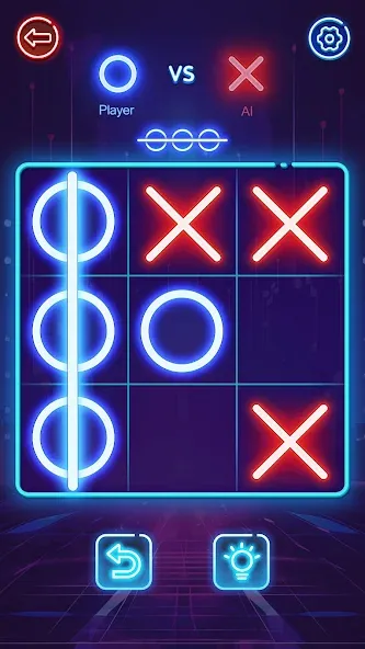 Взломанная OX Game - XOXO · Tic Tac Toe на Андроид — Открыты все режимы и темы — скриншот 1