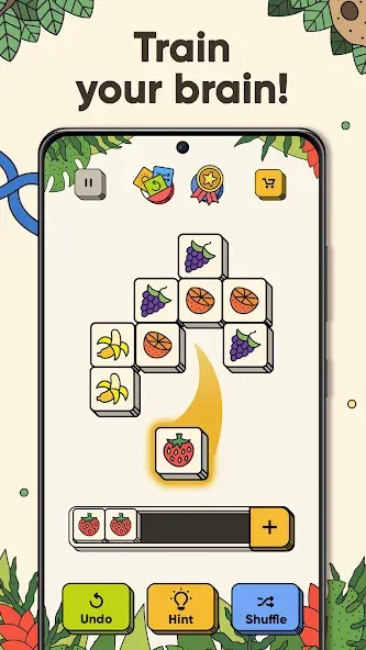 Взлом 3 Tiles - Tile Matching Games — Безлимитные подсказки и жизни — скриншот 2