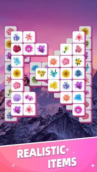 Взломанная Tile Journey - Classic Puzzle на Андроид — Подсказки без ограничений и все уровни открыты — скриншот 1